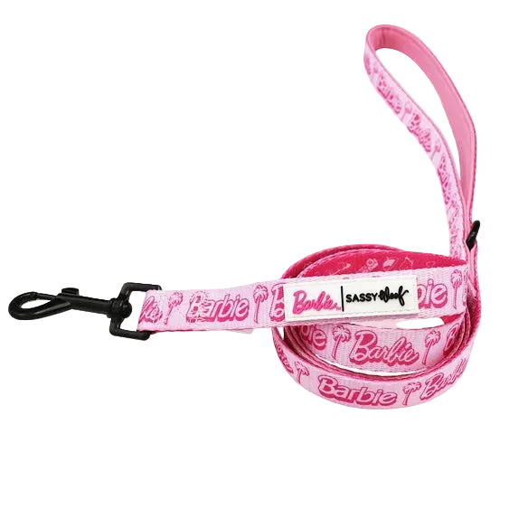 Malibu Barbie-themed leash from Luna Doodle Boutique with colorful design, suitable for pets.