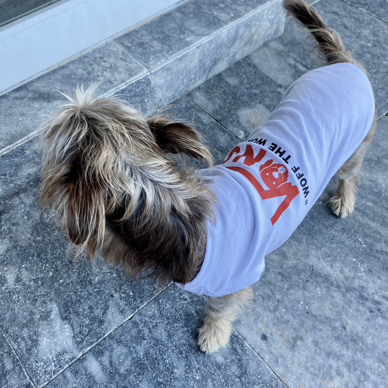 Vans-inspired “Woff The World" Dog T-Shirt