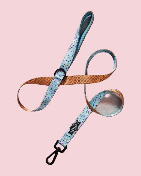 Sprinkle Me Blue Dog Leash - Luna Doodle Boutique
