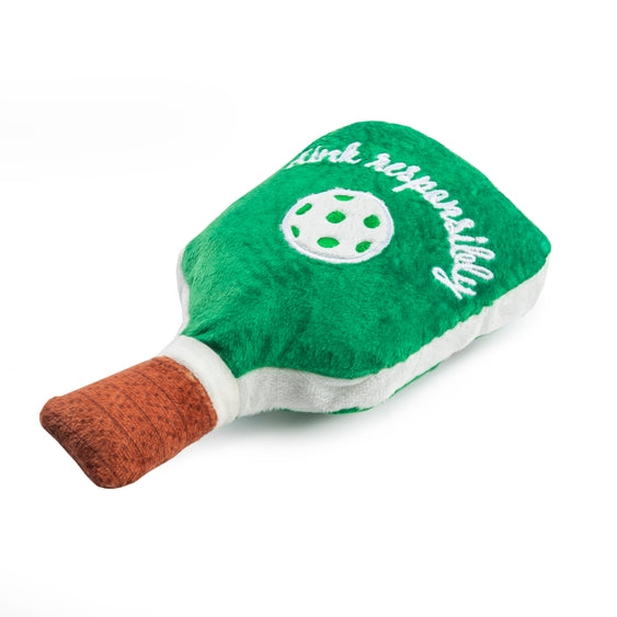 Green Stripe Pickleball Paddle By Haute Diggity Dog Plush Toy For Dogs