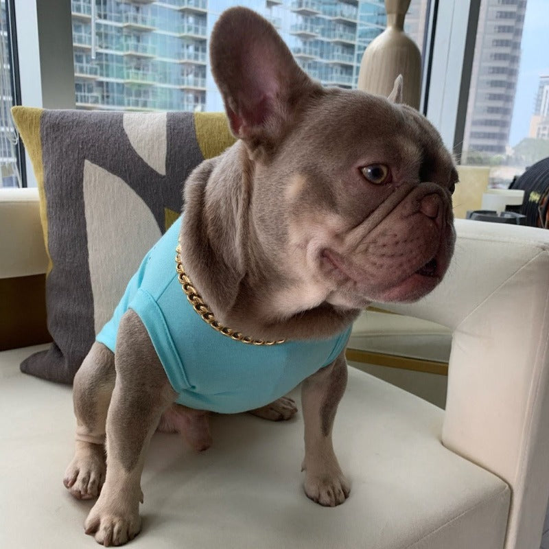 Blue “Sniffany & Co" Dog T-Shirt
