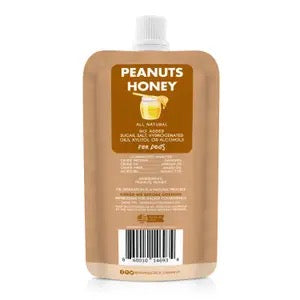Dog Peanut Butter Squeeze Packs 4oz Ruff Ruff Raw Budder