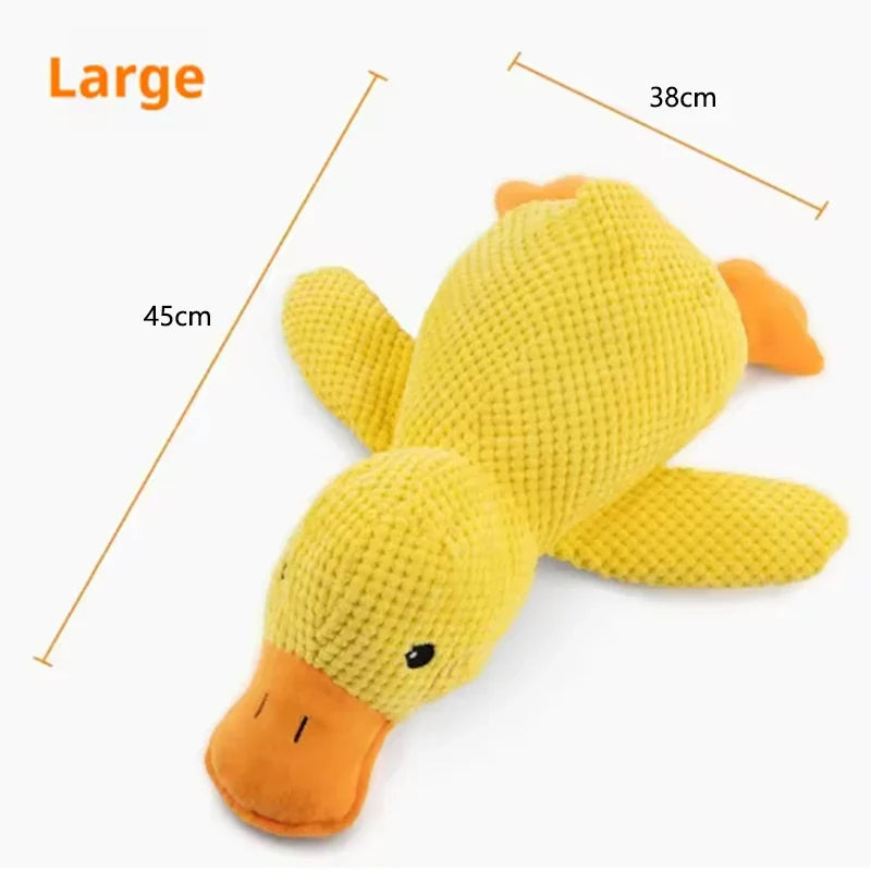 Plush Duck Dog Toy – Squeaky Calming Chew Toy for Puppy, Durable Teeth-Cleaning Pet Toy