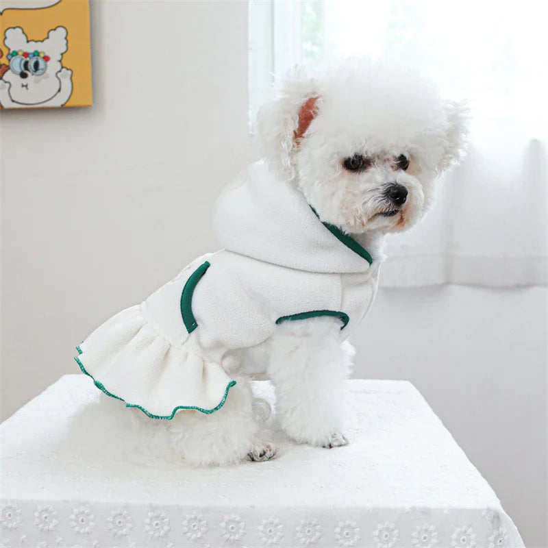 White Tennis Dog Dress