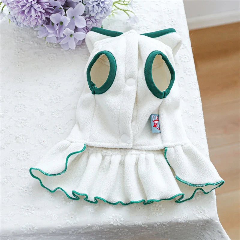 White Tennis Dog Dress