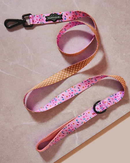 Sprinkle Me Pink Dog Leash Dog Birthday Fashionable Pet Accessory
