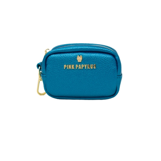 Hudson Blue Vegan Leather Waste Bag Dispenser And Treat Pouch