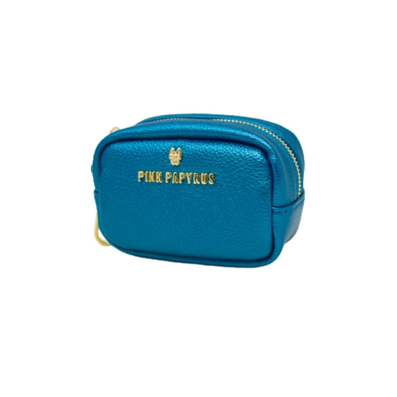 Hudson Blue Vegan Leather Waste Bag Dispenser And Treat Pouch