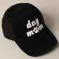 Dog Mom Chenille Patch Corduroy Baseball Cap