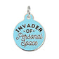 Personalized Dog ID Tag with QR Code Invader Personal Space