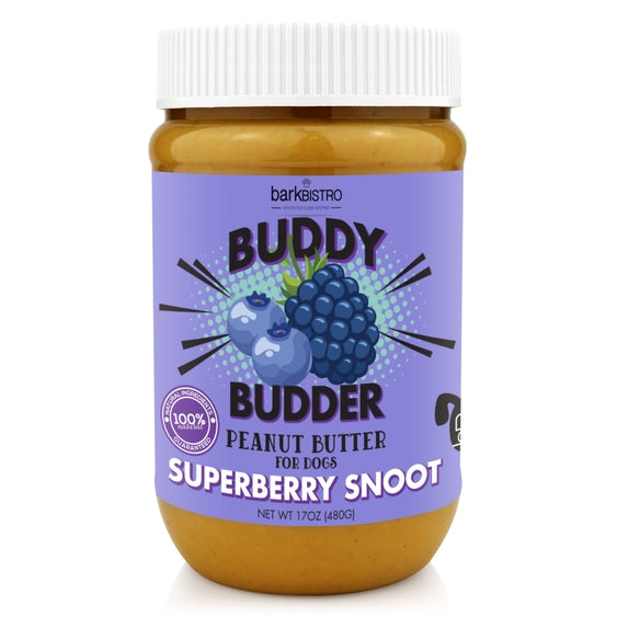 Superberry Snoot Buddy Budder by Luna Doodle Boutique features a colorful plush snoot toy with a friendly, vibrant design.