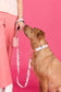 Kylie Pink Vegan Leather Poop Bag Dispenser and Treat Pouch
