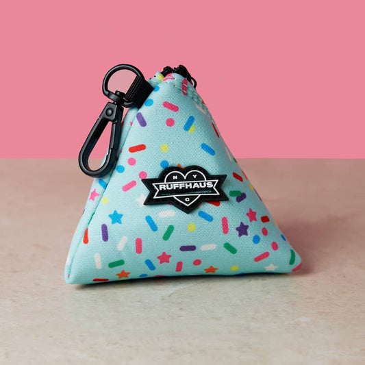 Sprinkle Me Pink Poop Bag Holder Dog Birthday Accessory