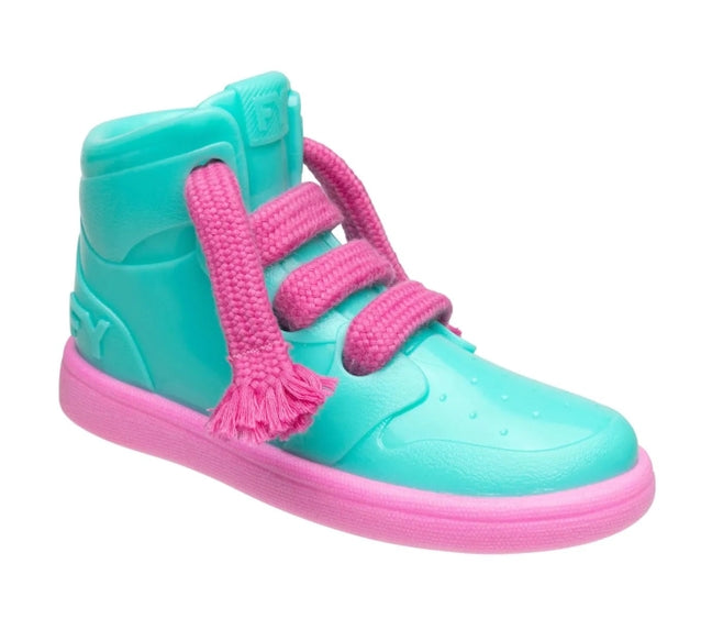 Luna Doodle Boutique Kicks N Licks dog chew toy with durable rubber and textured surface for chewing and play.