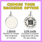 Personalized Dog ID Tag with QR Code Invader Personal Space