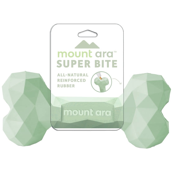 Green Bone Rubber Dog Chew Toy - Luna Doodle Boutique