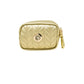 Aria Gold Vegan Leather Poop Bag Dispenser and Treat Pouch