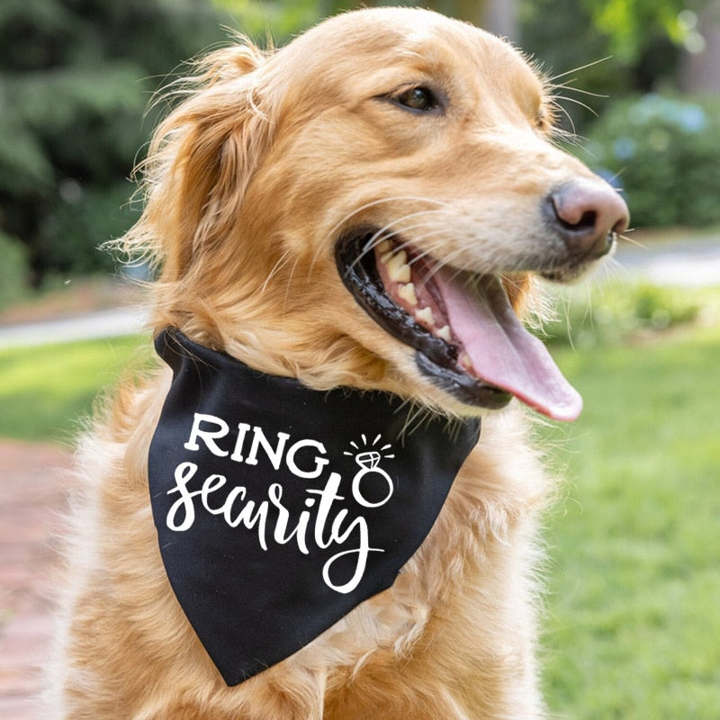 Wedding "Ring Security" Dog Bandana