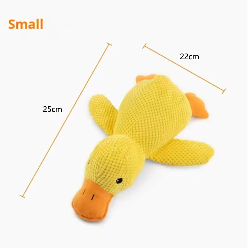 Plush Duck Dog Toy – Squeaky Calming Chew Toy for Puppy, Durable Teeth-Cleaning Pet Toy
