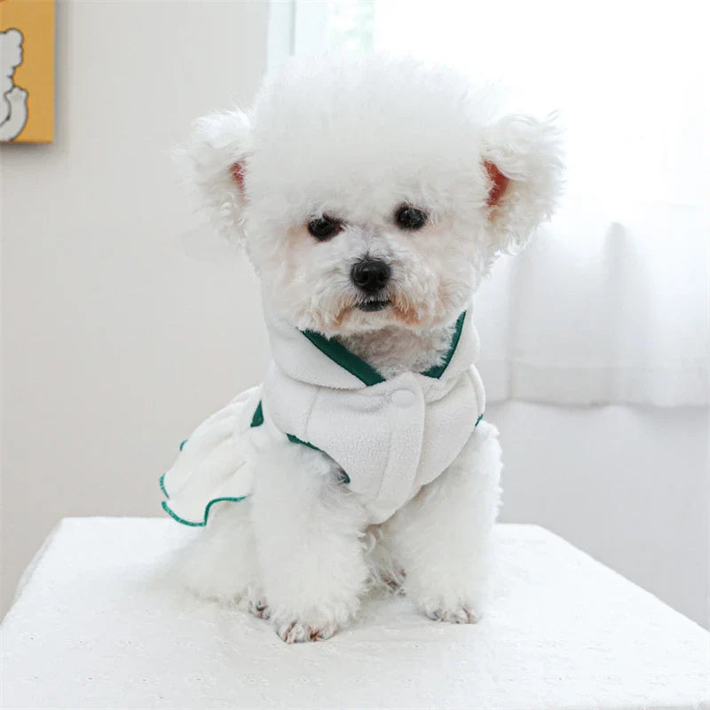 White Tennis Dog Dress