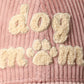 Dog Mom Chenille Patch Corduroy Baseball Cap
