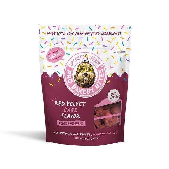 Soft baked red velvet cake bites by Luna Doodle Boutique, showcasing their moist texture and vibrant red color.