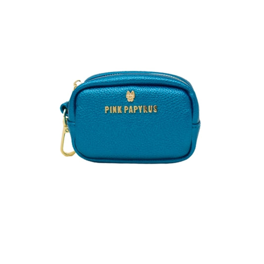 Hudson Blue Vegan Leather Waste Bag Dispenser And Treat Pouch