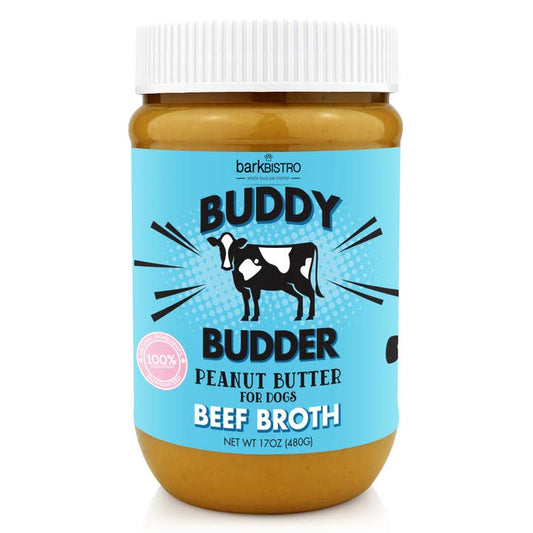 Dog Peanut Butter Beef Broth Buddy Budder Natural Healthy Dog Treat