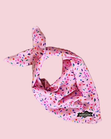 Sprinkle Me Pink Cooling Bandana - Luna Doodle Boutique