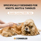 Dematting Rake for Dogs Premium Grooming Tool for Long Haired Dog Coat Care